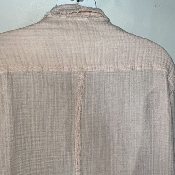 URBAN OUTFITTERS Pink Rose Gauzy Blouse-M - Picture 7 of 11